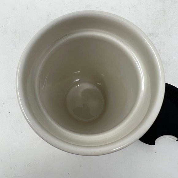 (SOLD)Starbucks Coffee White Porcelain and Gold Graphic Mug w/ Lid and Box - Picture 7 of 12